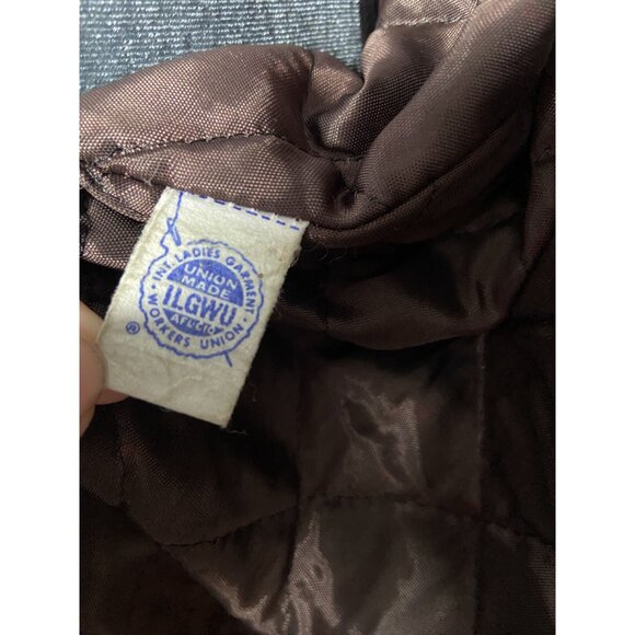 Vintage 60/70s ILGWU Faux Fur & Suede Women's Coat With Embroidered Cuffs & Quil - Picture 3 of 16